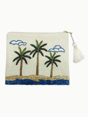 White Triple Palm Clutch