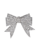 Victorian Charm Bow Barrette in Silver