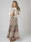 The Quilted Vest + Skirt Set in Jaipur Holiday