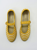 Elodie Espadrille in Mustard Harringbone