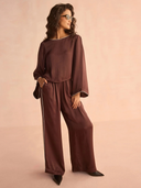 Peyton Blouse in Solid Ganache
