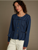 Lizzie Jacket in Indigo Twill