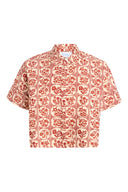 Club Shirt in Brick Bloom