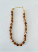 Chunky Link Necklace in Light Brown