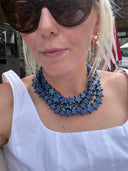 Large Star Necklace in Navy