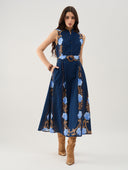Iris Dress in Harvest Navy