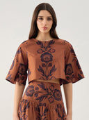 London Top in Elizabeth Cocoa