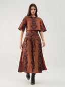 Kara Skirt in Elizabeth Cocoa