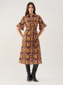 Brooke Dress in Holly Walnut