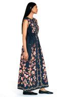 Rhonda Dress in Chintz Jet