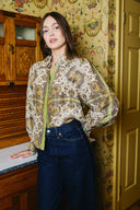 Joie Blouse in Kaleidoscope Scarf Print