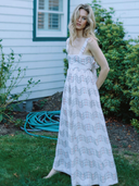 Beatrice Dress in Floral Trellis