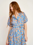 Somerset Dress in Tangerine Carnation