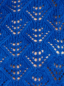 Méribel Pointelle Crewneck Sweater in Cobalt