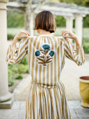 Porto Popover in Khaki Stripe