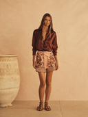 Resort Short Infiorata Embroidered