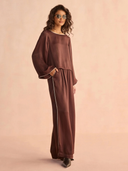 Peyton Blouse in Solid Ganache