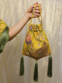 Jacquard Fringe Party Purse in Gilded Garden