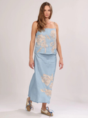 Africa Light Blue Skirt