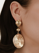 Swirl Pendant Dangle Earrings