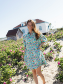 The Sconset Shirt Dress in Nantucket Print