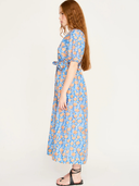 Somerset Dress in Tangerine Carnation