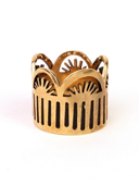 Leah Brass Bandana Slide Ring