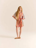 The Amaia Dress in Multi Stripes