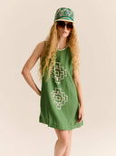 The Eva Dress in Green Leaf