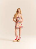 The Natalia Mini Skirt in Multi Chacana