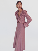 Valencia Skirt in Vichy Red