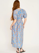 Somerset Dress in Tangerine Carnation