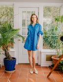 Shannon Mini Dress in Palace Blue