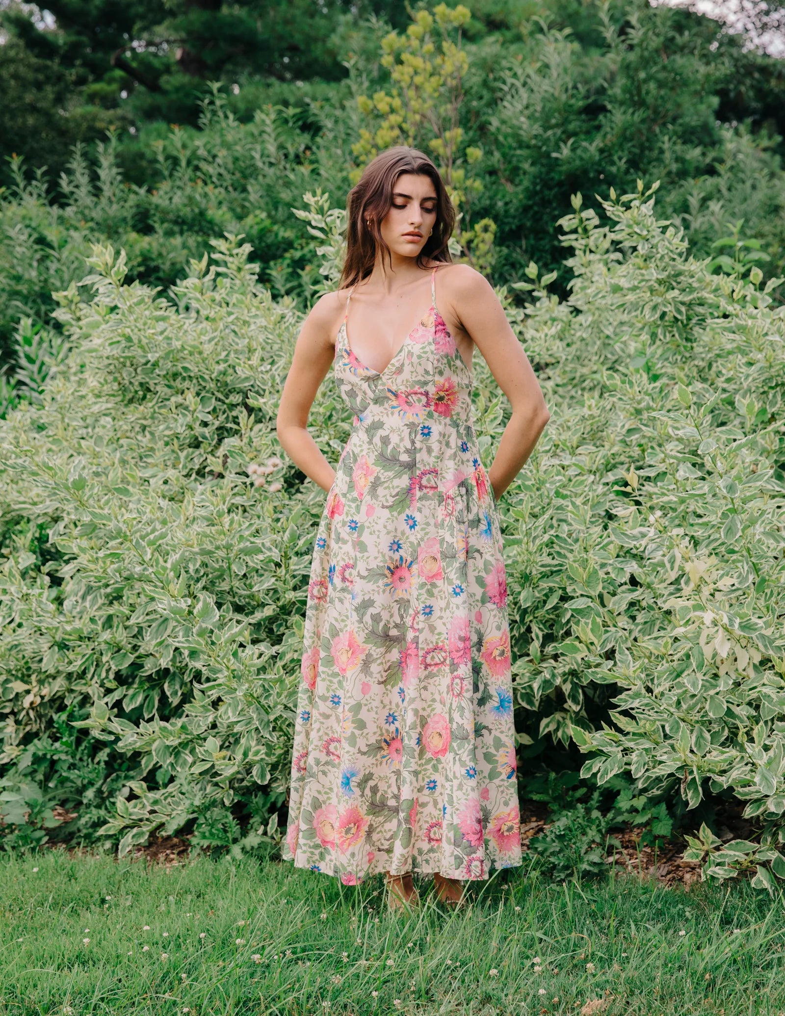 Fiorella Maxi Dress in Milla Floral Print Medium / Pink Fiorella Maxi Dress in Milla Floral Print Medium / Pink