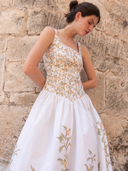 Emilia Dress in Orange Cream