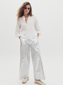 Wish Upon a Star Shirt in Off White with Silver