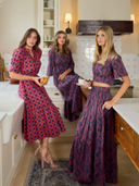 The Abby Skirt | Navy Virginia Stripe