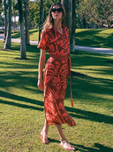 Amira Shirt Dress in Naia Terracotta
