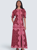 Ruby Dress in Bandana Pomegranate