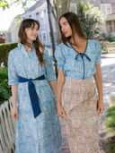 The Eloise Dress | Blue Mughal Block