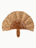 Frilly Hand Fan in Brown