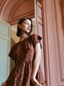 Vienna Maxi Dress in Amber Cattail