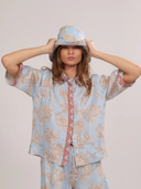 Africa Light Blue Short Sleeve Shirt