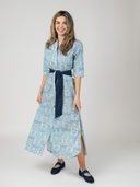 The Eloise Dress | Blue Mughal Block