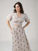 The Abby Top | Brown Stripe