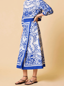 Lihua Midi Skirt in Altesse Print