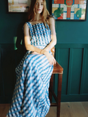 Helena Midi Wrap Skirt in Cape Gingham