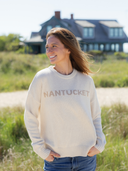 Nantucket Sweater in Ivory & Camel