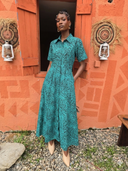 Feyi Dress in Turquoise