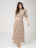 The Trellis Skirt | Brown Mughal Block